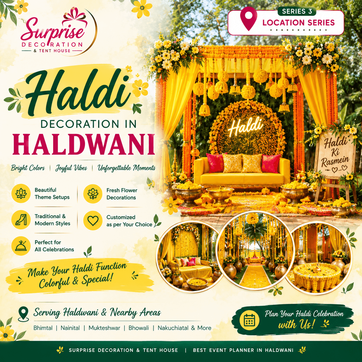 Best Haldi Decoration in Haldwani