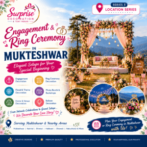 Mukteshwar Romantic Ring Ceremony Decor